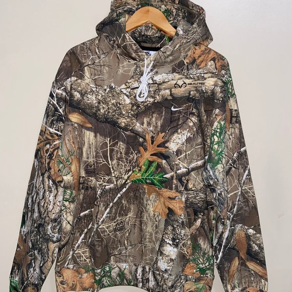 Nike SB Realtree Camo Fleece Hoodie Khaki Brown Adult Unisex